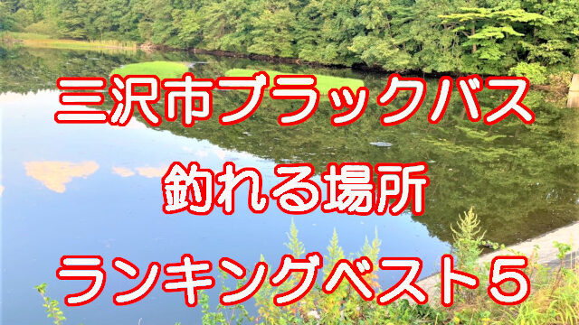 アイキャッチ画像 三沢市ブラックバスが釣れる場所ランキングベスト5