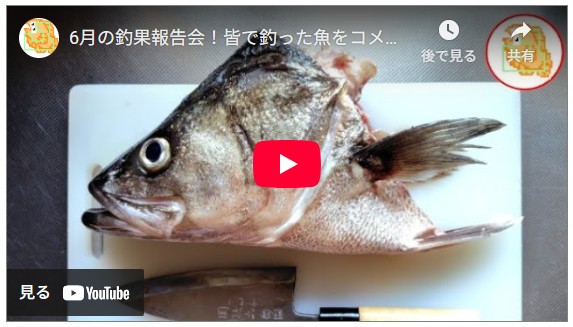 6月の釣果報告会！YouTube LIVE で配信！