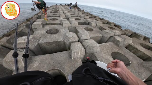 【かっ飛び棒】ショアから青物チャレンジ！ #堤防釣り #突堤 #サーフ