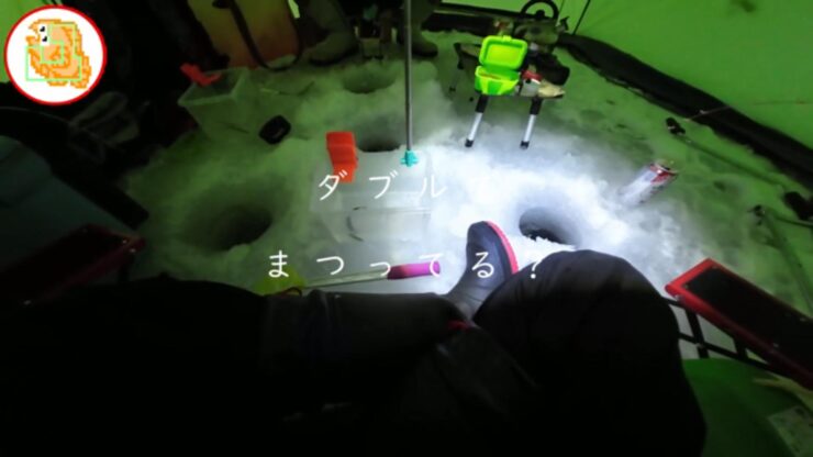 【ワカサギ釣り】おっちょこちょいが二刀流で釣りした末路…【姉沼】